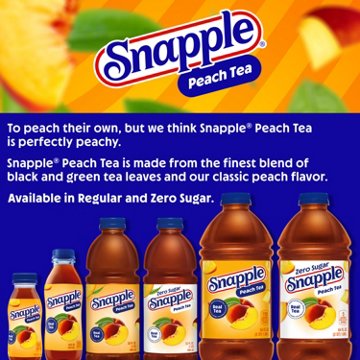 Snapple Peach Tea mini 8 pk Bottles