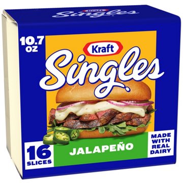 Kraft Singles Jalapeno Sliced Cheese