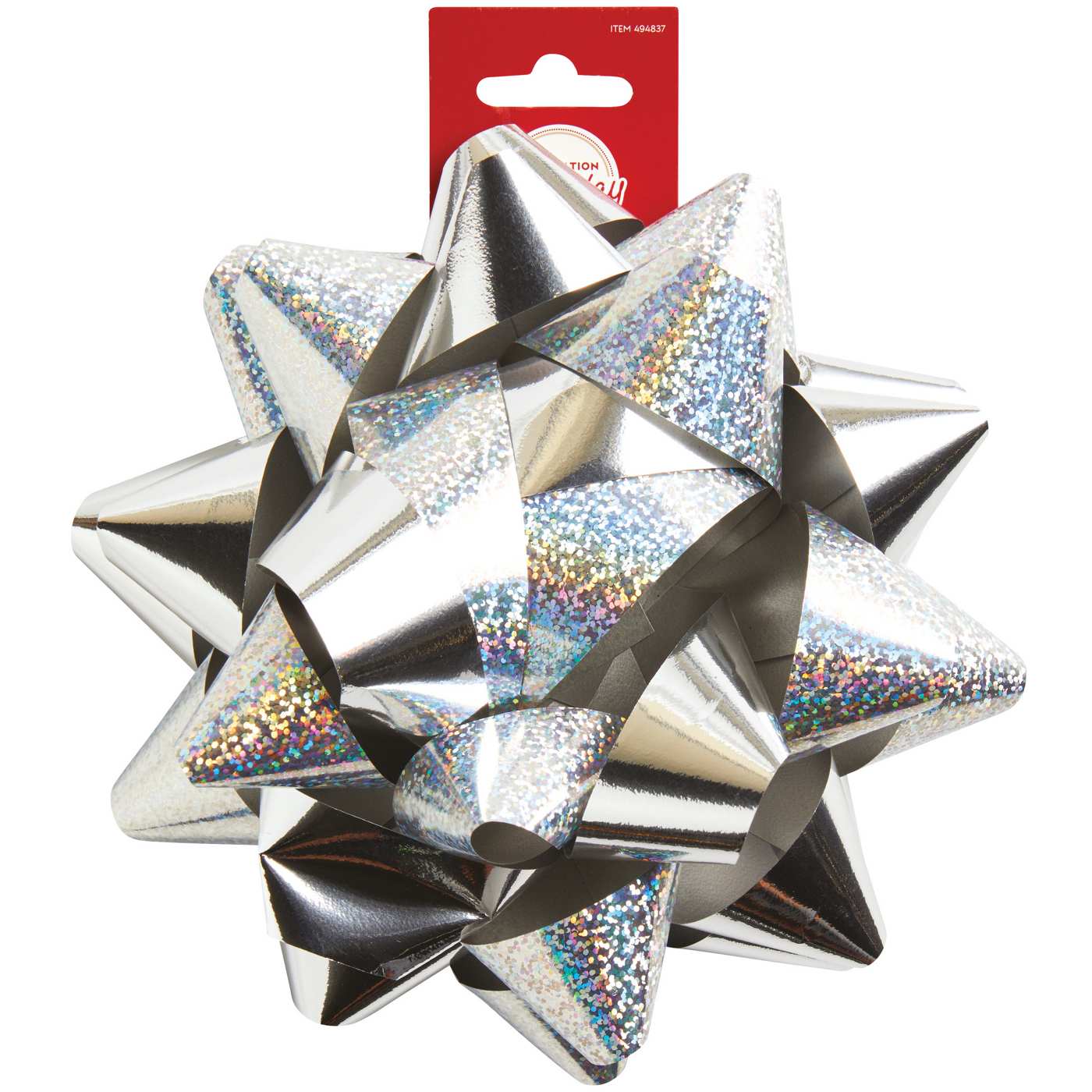 Destination Holiday Metallic Christmas Bow - Silver; image 1 of 2