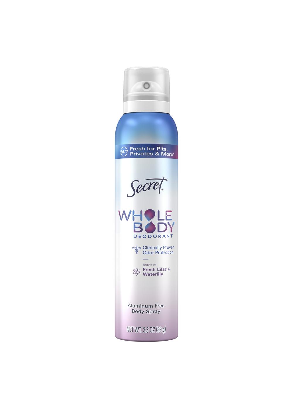 Secret Whole Body Aluminum Free Deodorant - Lilac & Waterlily; image 1 of 5