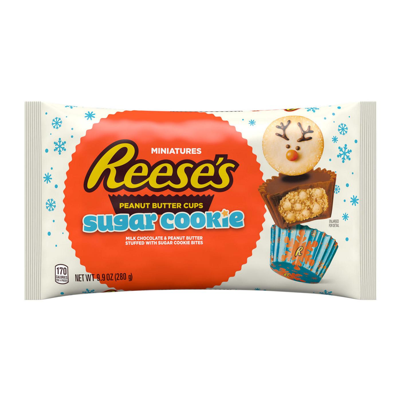 Reese's Sugar Cookie Peanut Butter Cups Miniatures Christmas Candy; image 1 of 3