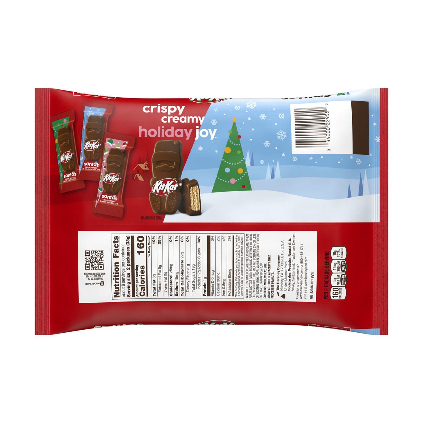 Kit Kat Milk Chocolate Santas Snack Size Christmas Candy; image 4 of 4