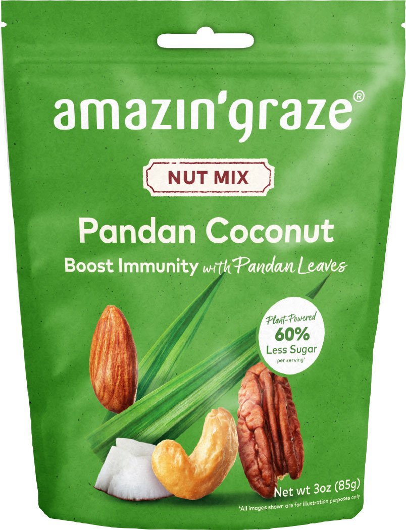 Amazin Graze Pandan Coconut Nut Mix, 3 oz | Central Market