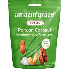 Amazin Graze Pandan Coconut Nut Mix, 3 oz | Central Market