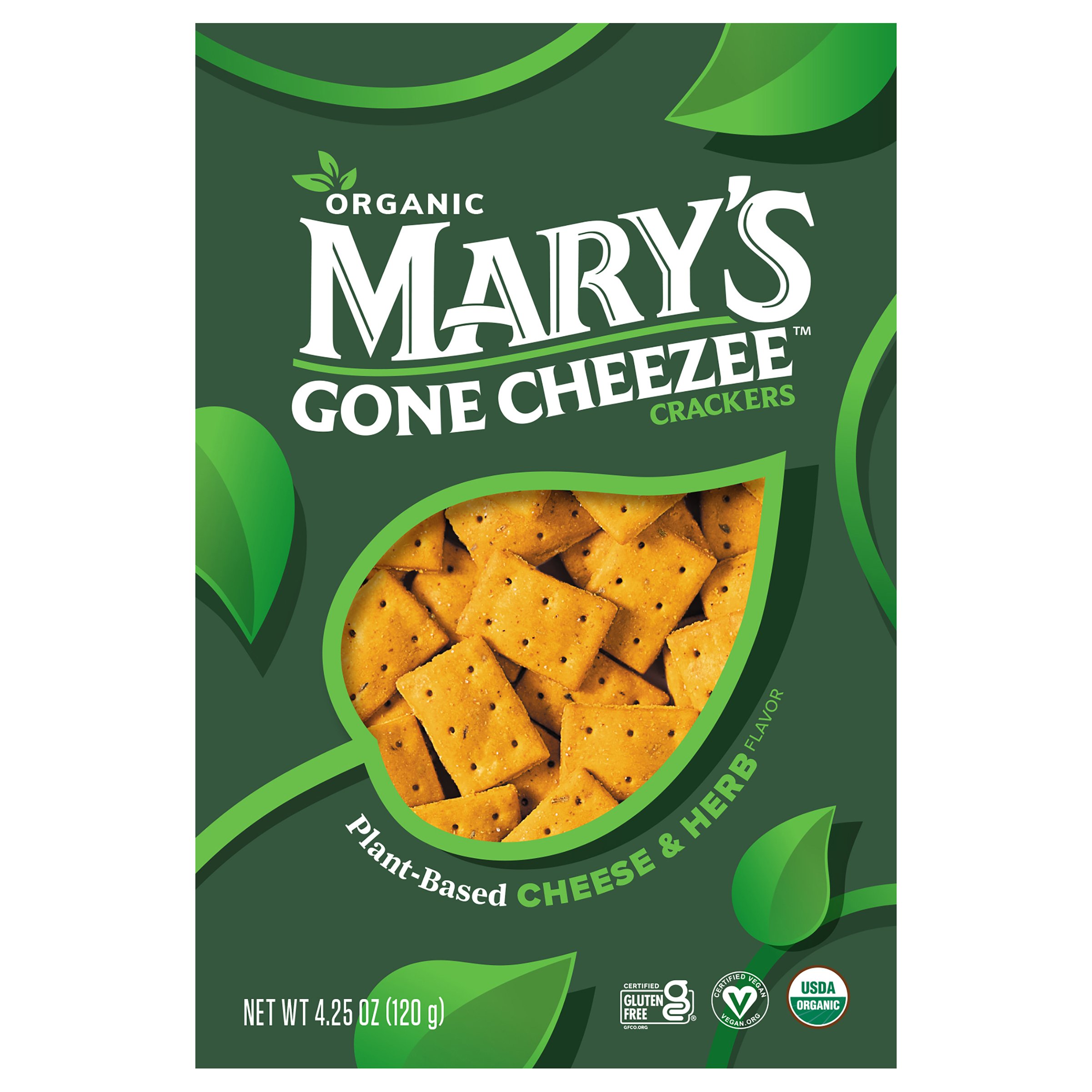 Mary's Gone Cheezee PlantBased Crackers Cheese & Herb Shop