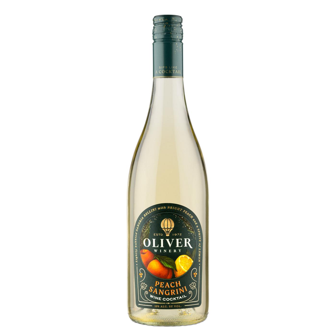 Oliver Winery Peach Sangrini Wine; image 1 of 2