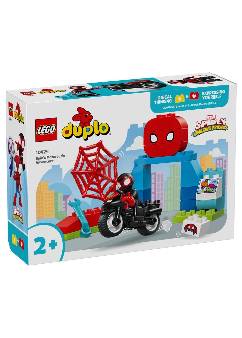 LEGO DUPLO Spidey & His Amazing Friends Spin's Motorcycle Adventure Set; image 2 of 2