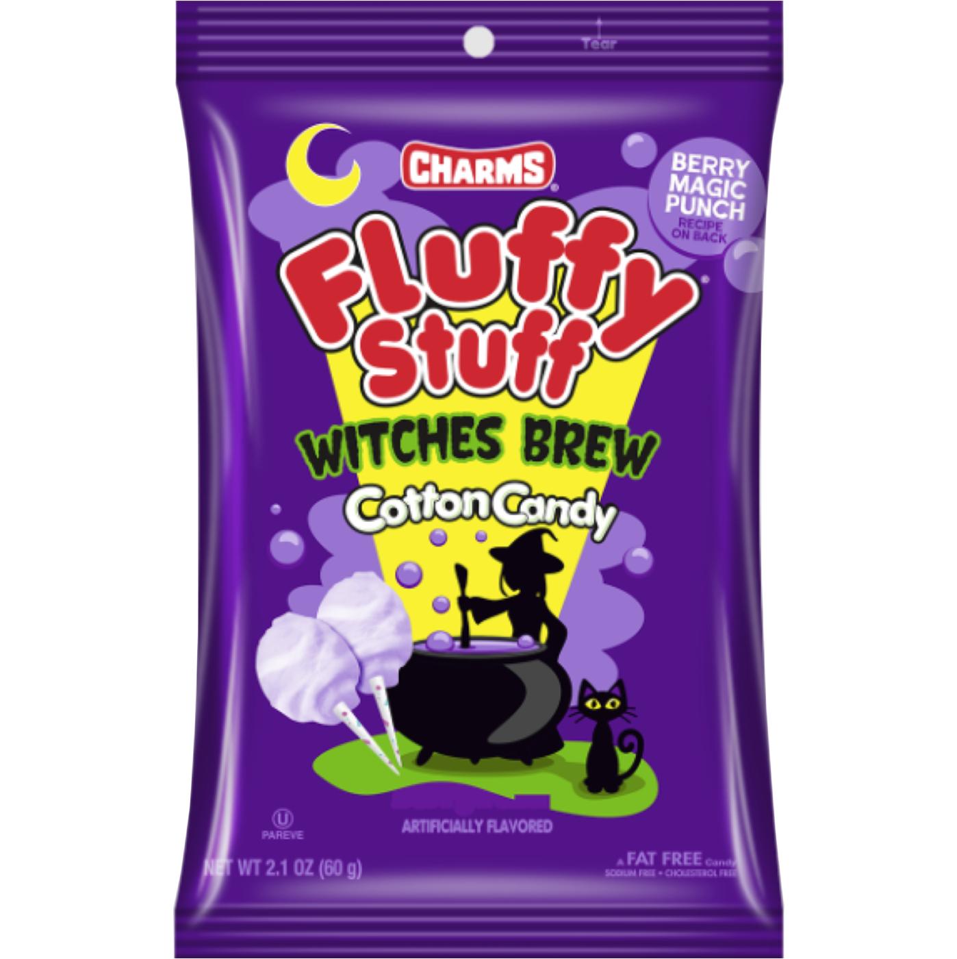 Charms Fluffy Stuff Witch Brew Halloween Cotton Candy; image 1 of 2