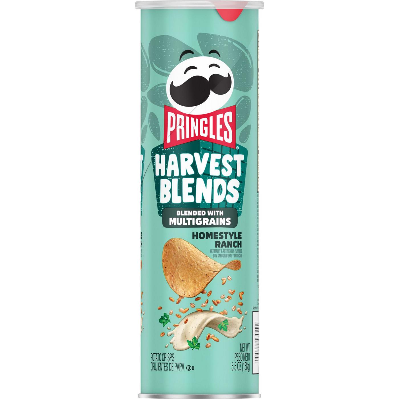 Pringles Harvest Blends Homestyle Ranch Potato Crisps Chips; image 1 of 6