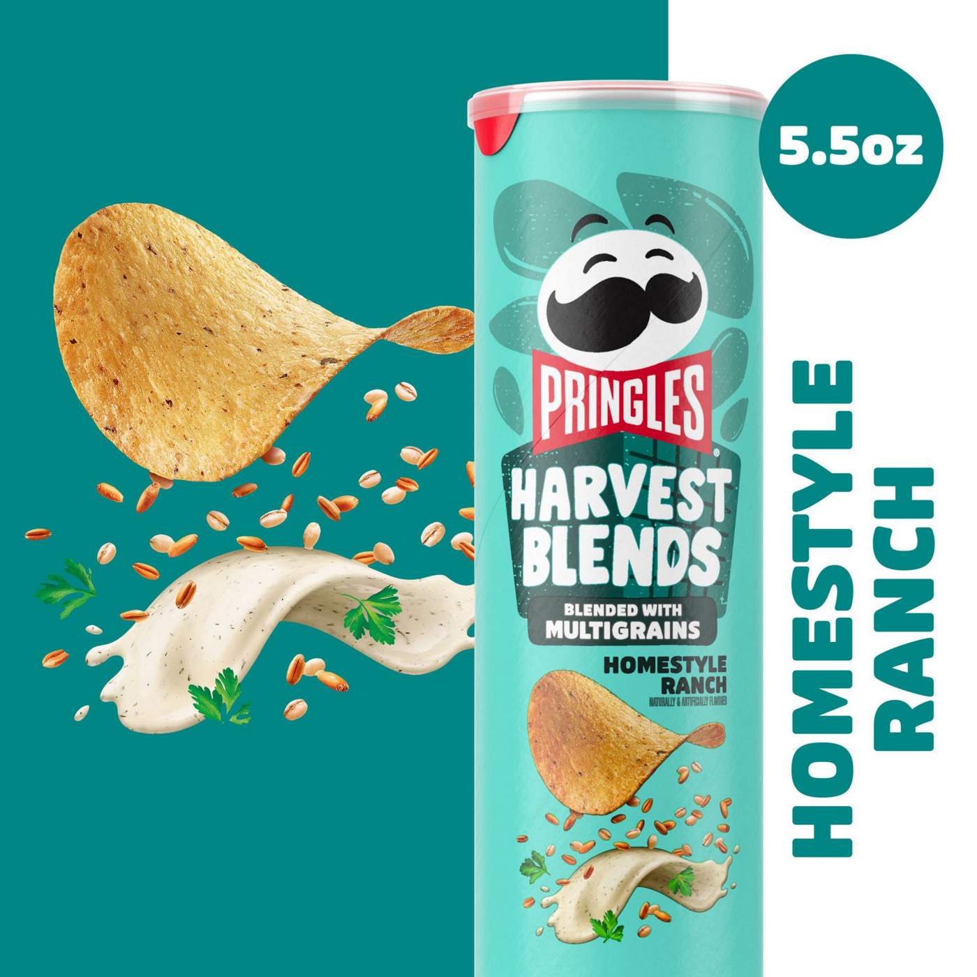 Pringles Harvest Blends Homestyle Ranch Potato Crisps Chips; image 3 of 6