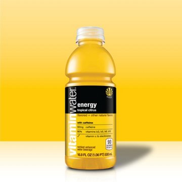 Glaceau Vitaminwater Tropical Citrus Nutrient Enhanced Water Beverage 6 pk Bottles