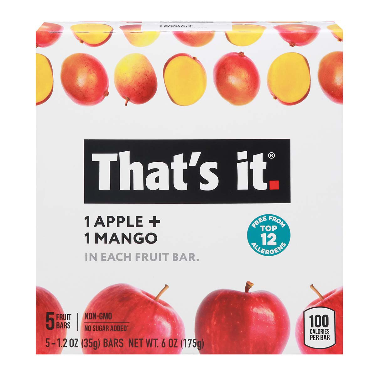 That's It Apple + Mango Fruit Bars - Shop Fruit snacks at H-E-B