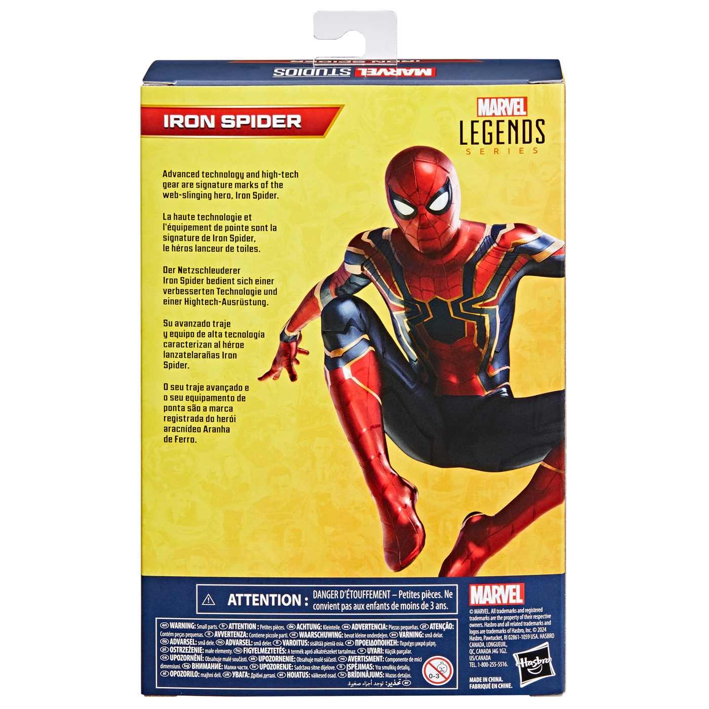 Marvel Legends Series Iron Spider Action Figure; image 2 of 6