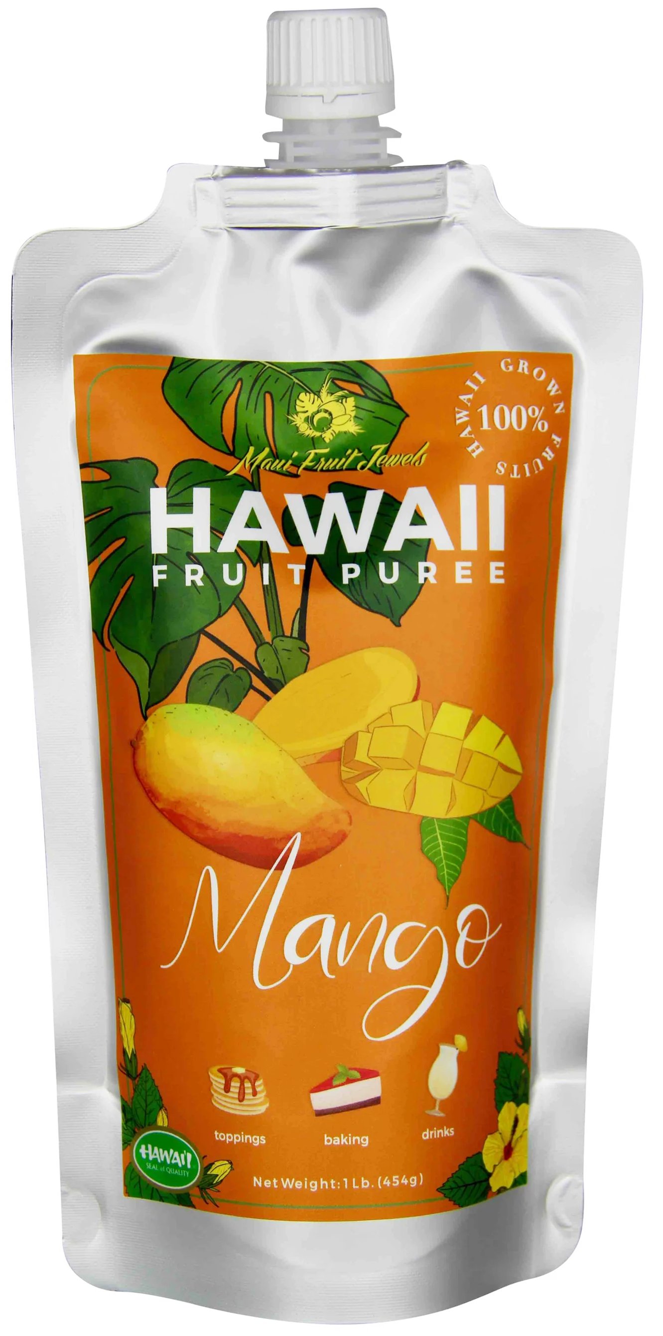 Maui Fruit Jewels Mango Fruit Puree, 16 oz | Central Market