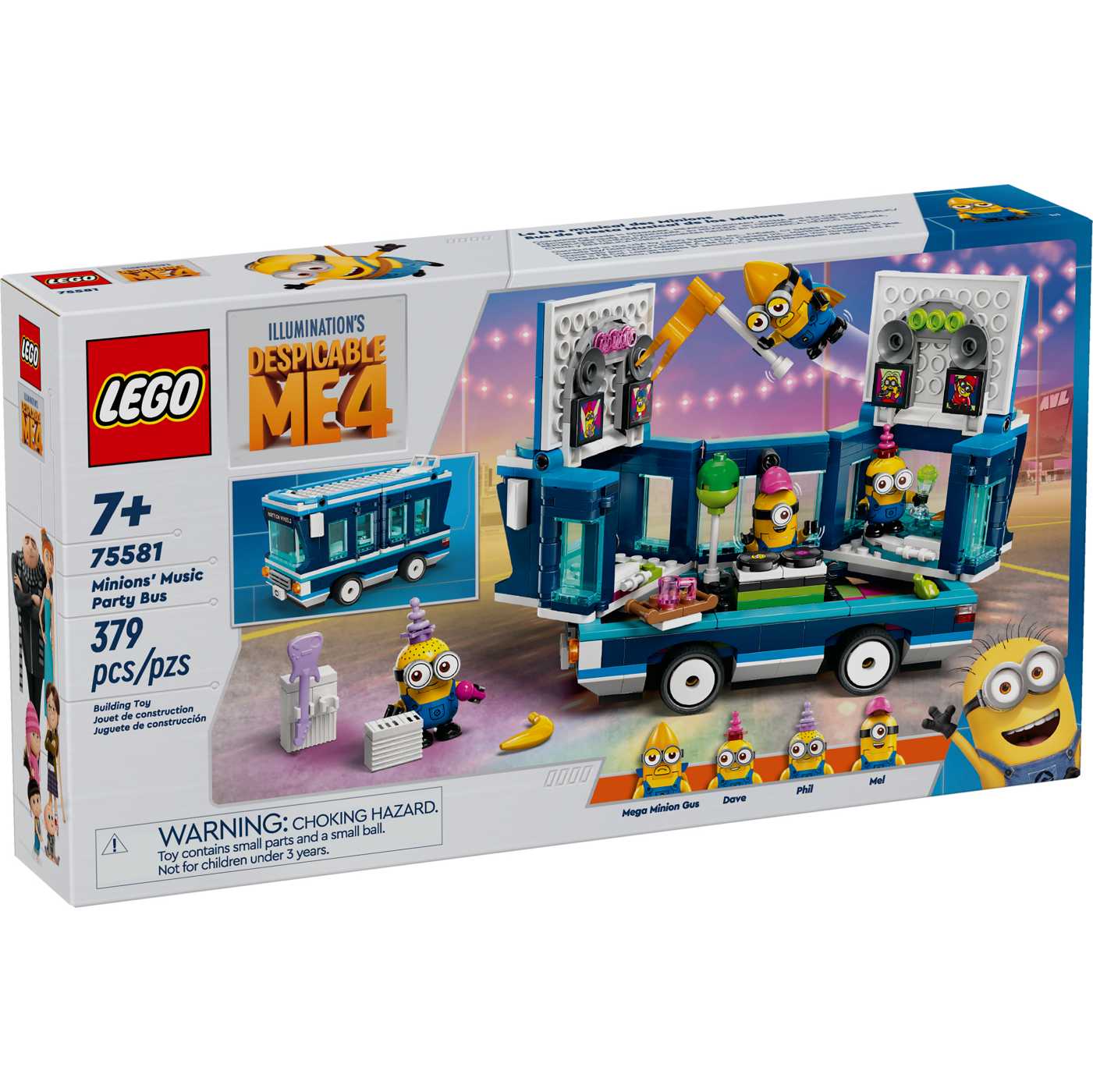 LEGO Despicable Me 4 Minions' Music Party Bus Set; image 2 of 2