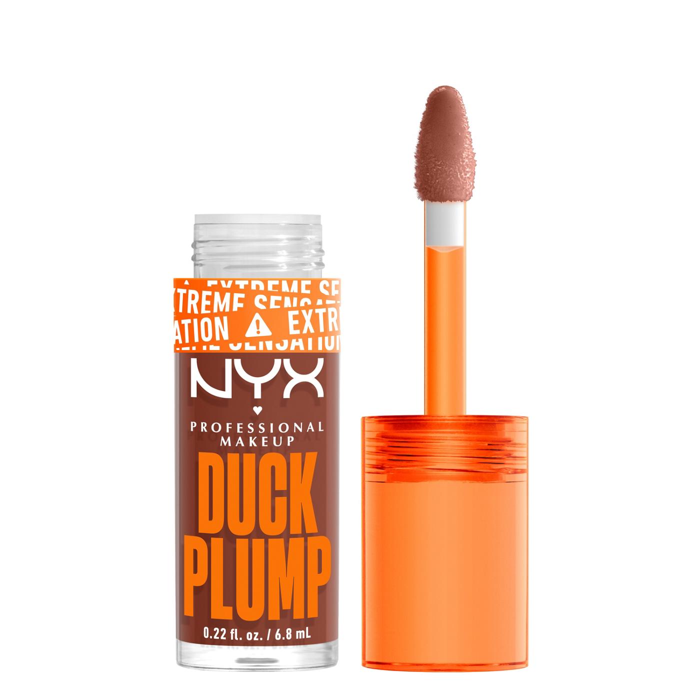 NYX Duck Plump Lip Gloss - Mocha Me Crazy; image 3 of 5