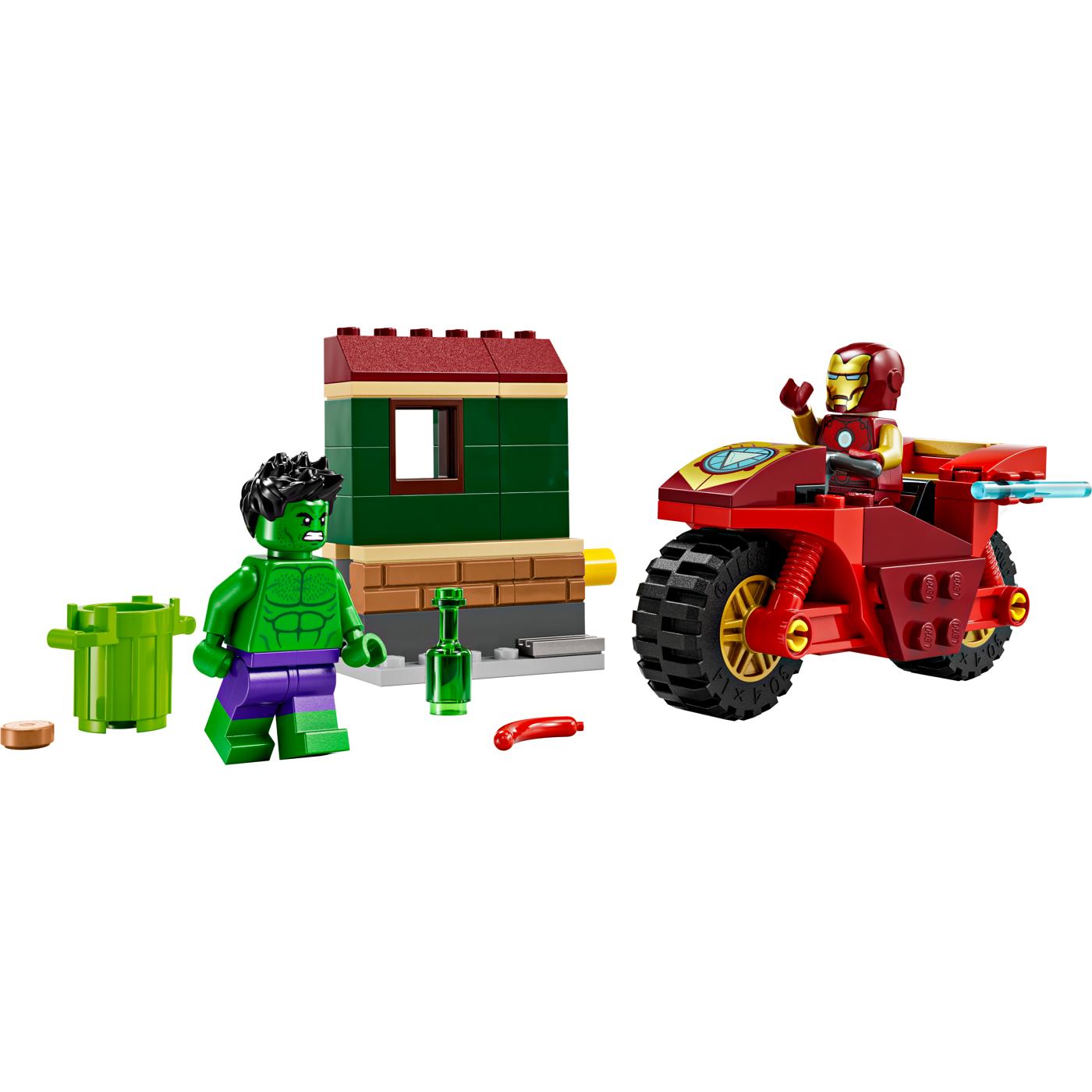 LEGO Marvel Iron Man with Bike & The Hulk Set; image 1 of 2