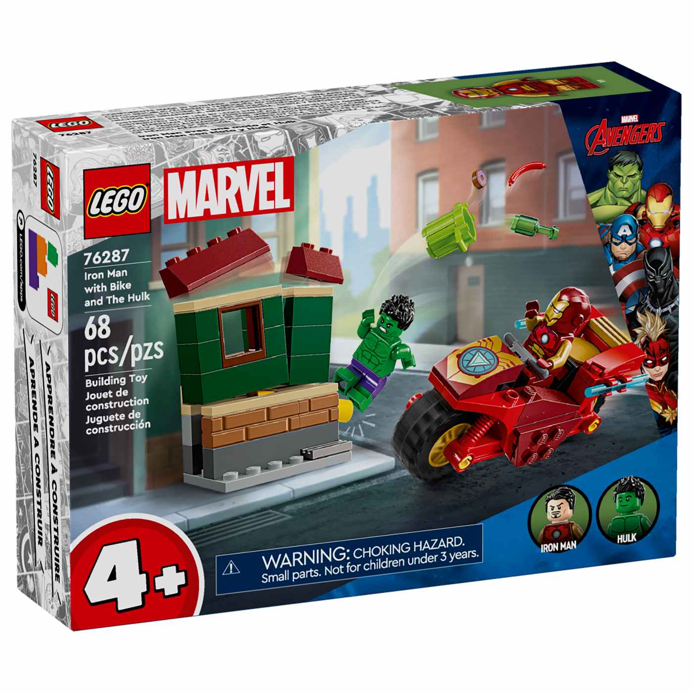 LEGO Marvel Iron Man with Bike & The Hulk Set; image 2 of 2