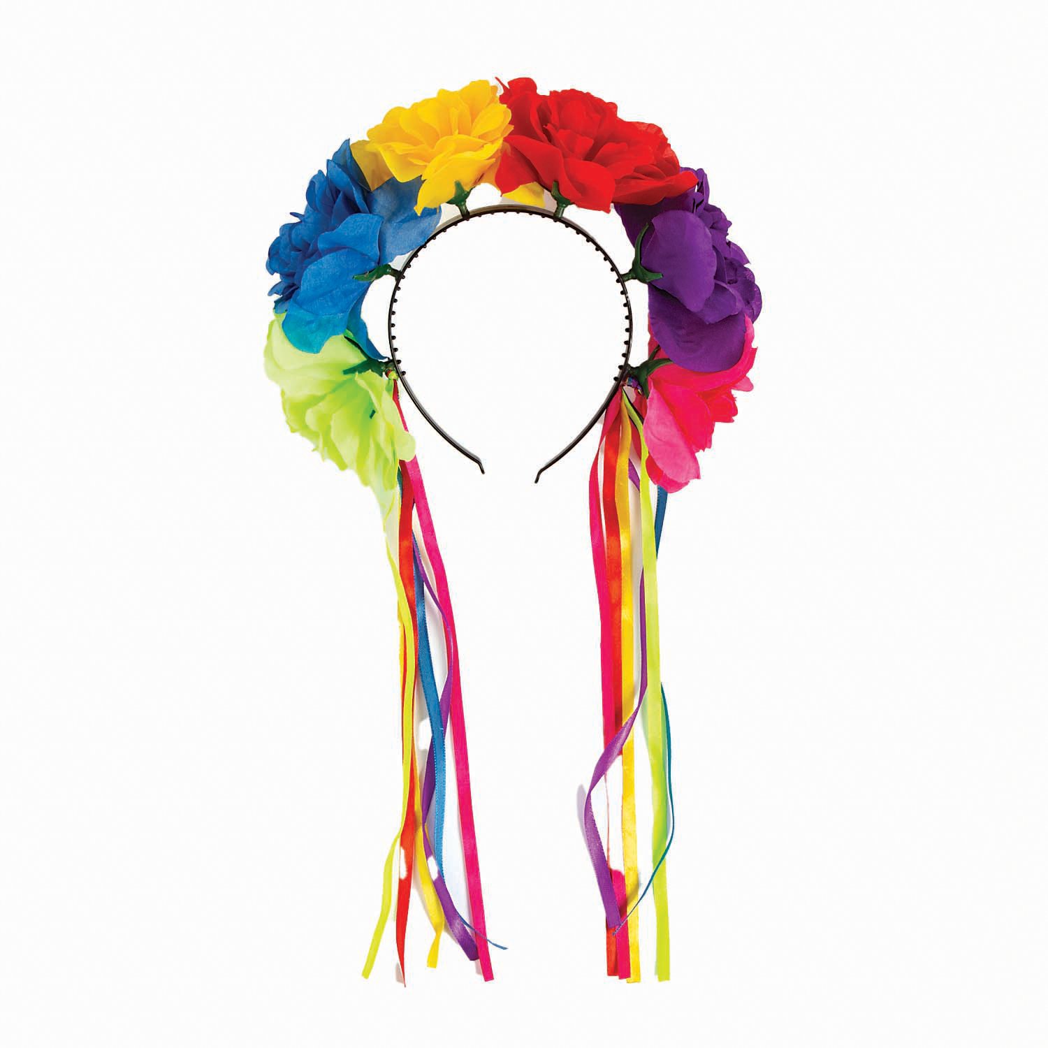Fun Express Flower Ribbon Pride Headband - Shop Party decor at H-E-B