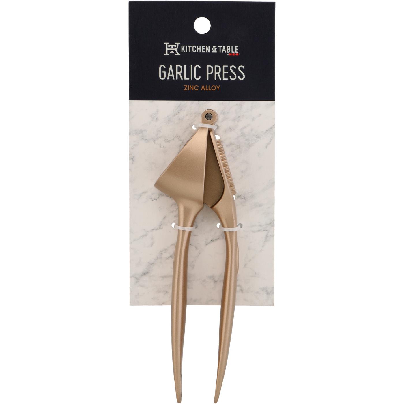 Kitchen & Table by H-E-B Garlic Press - Gold; image 1 of 3