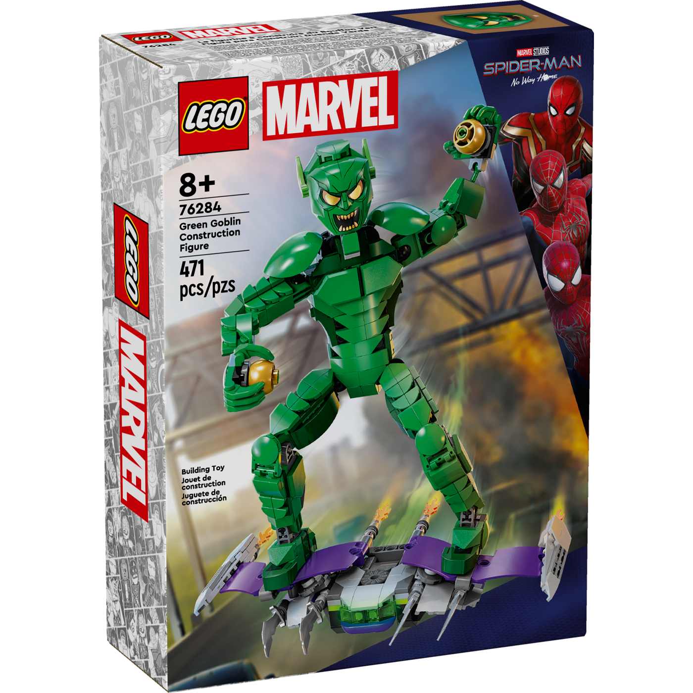 LEGO Marvel Green Goblin Construction Figure Set; image 2 of 2