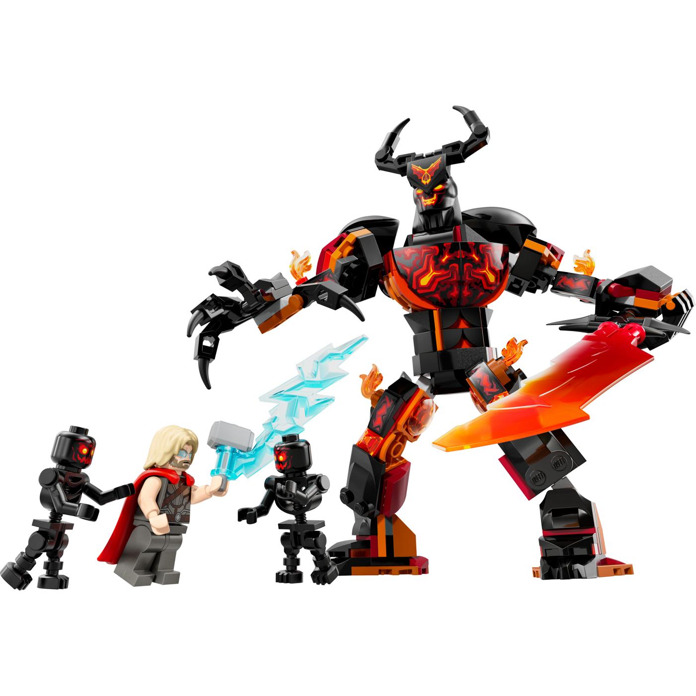 LEGO Marvel Thor vs. Surtur Construction Figure Set; image 1 of 2