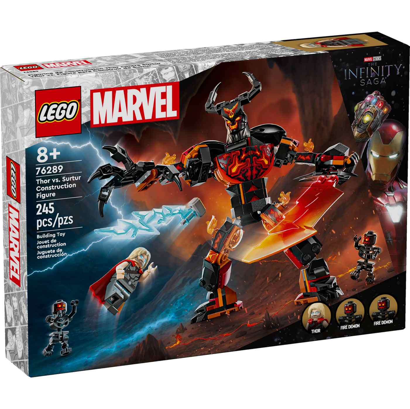 LEGO Marvel Thor vs. Surtur Construction Figure Set; image 2 of 2