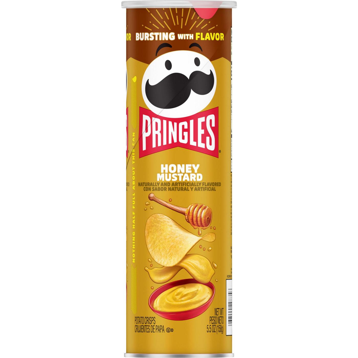 Pringles Honey Mustard Potato Crisps Chips; image 1 of 4