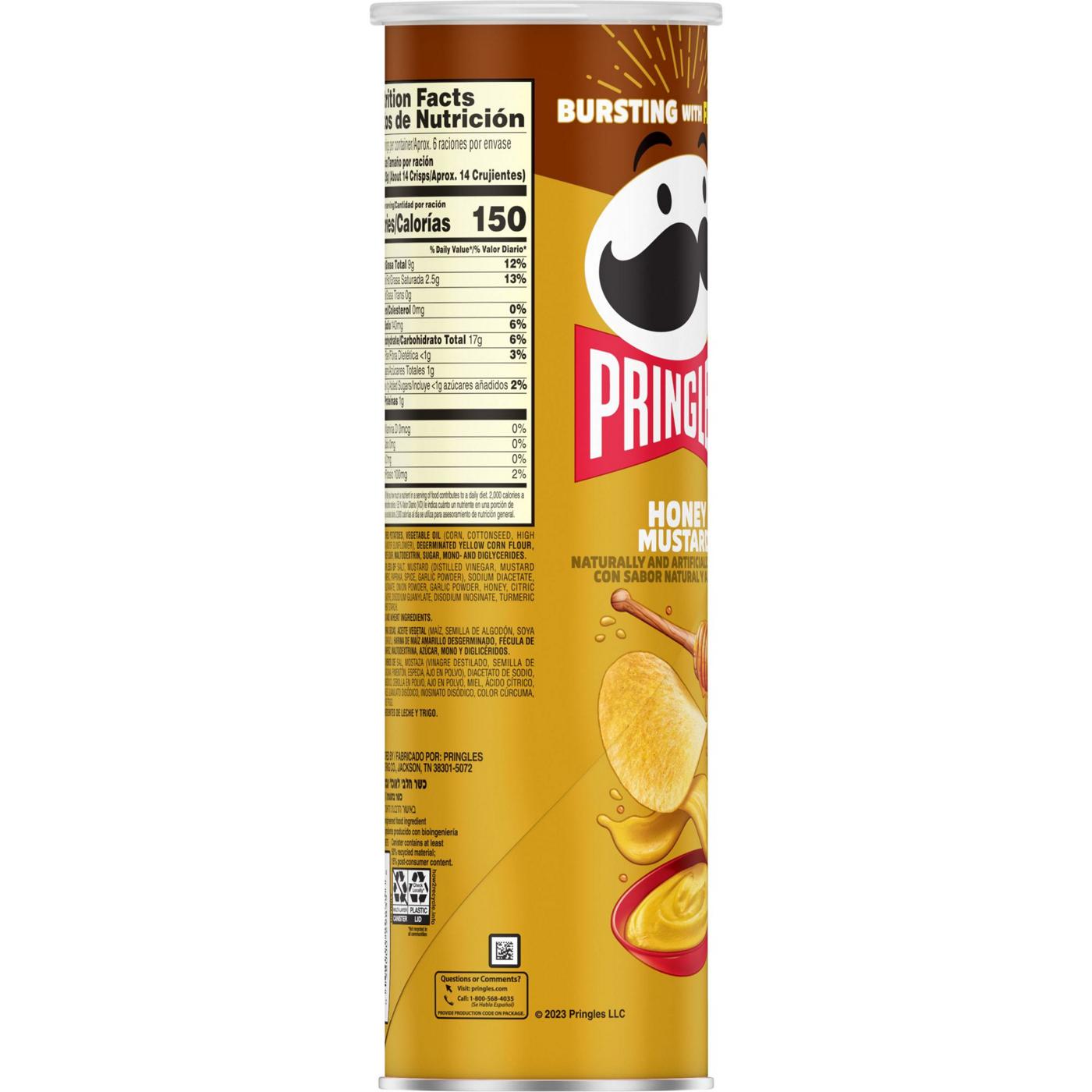 Pringles Honey Mustard Potato Crisps Chips; image 3 of 4