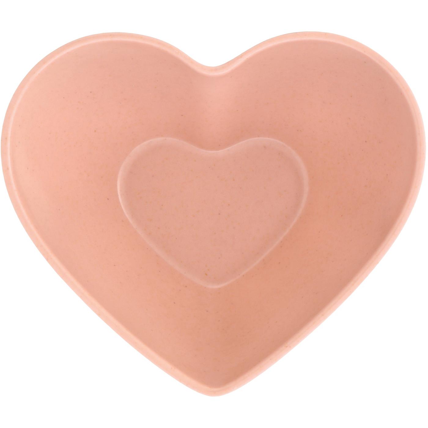 Destination Holiday Heart Shape Melamine Valentine's Bowl - Pink; image 1 of 2