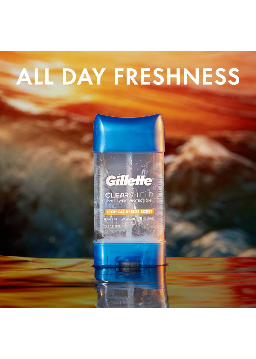 Gillette Clear Shield Antiperspirant Deodorant Gel - Tropical Breeze; image 3 of 6