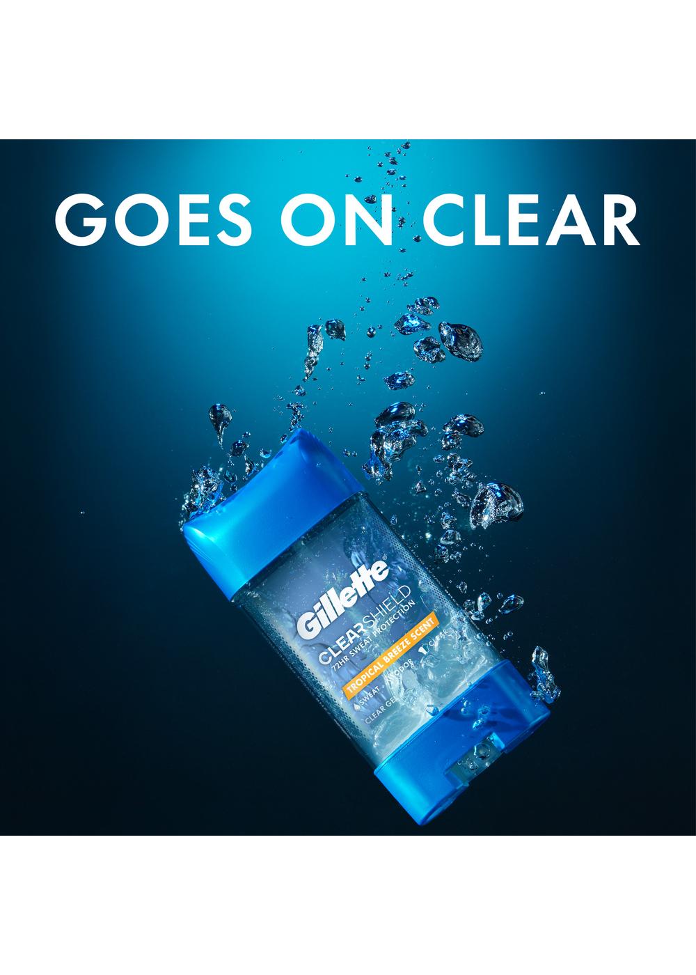 Gillette Clear Shield Antiperspirant Deodorant Gel - Tropical Breeze; image 4 of 6