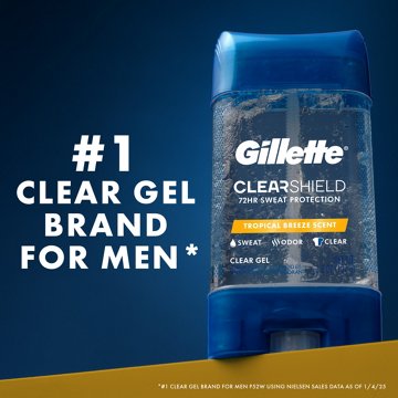 Gillette Clear Shield Gel Antiperspirant Deodorant - Tropical Breeze