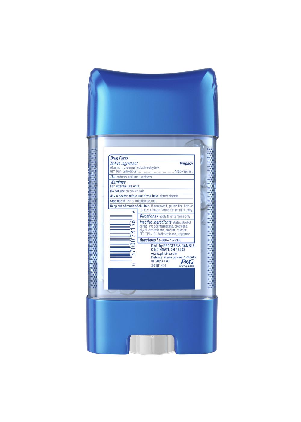 Gillette Clear Shield Gel Antiperspirant Deodorant - Wild Rain; image 5 of 5