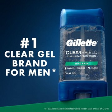 Gillette Clear Shield Gel Antiperspirant Deodorant - Wild Rain