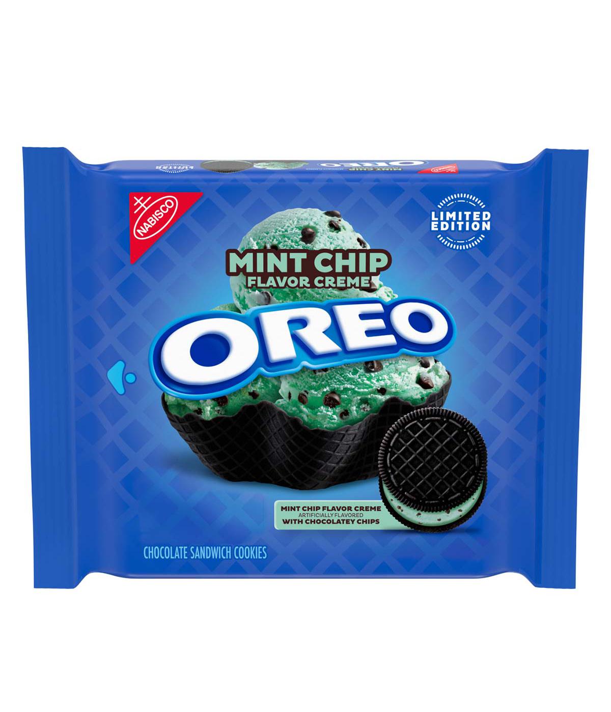 Nabisco Oreo Limited Edition Mint Chip Chocolate Sandwich Cookies; image 1 of 2