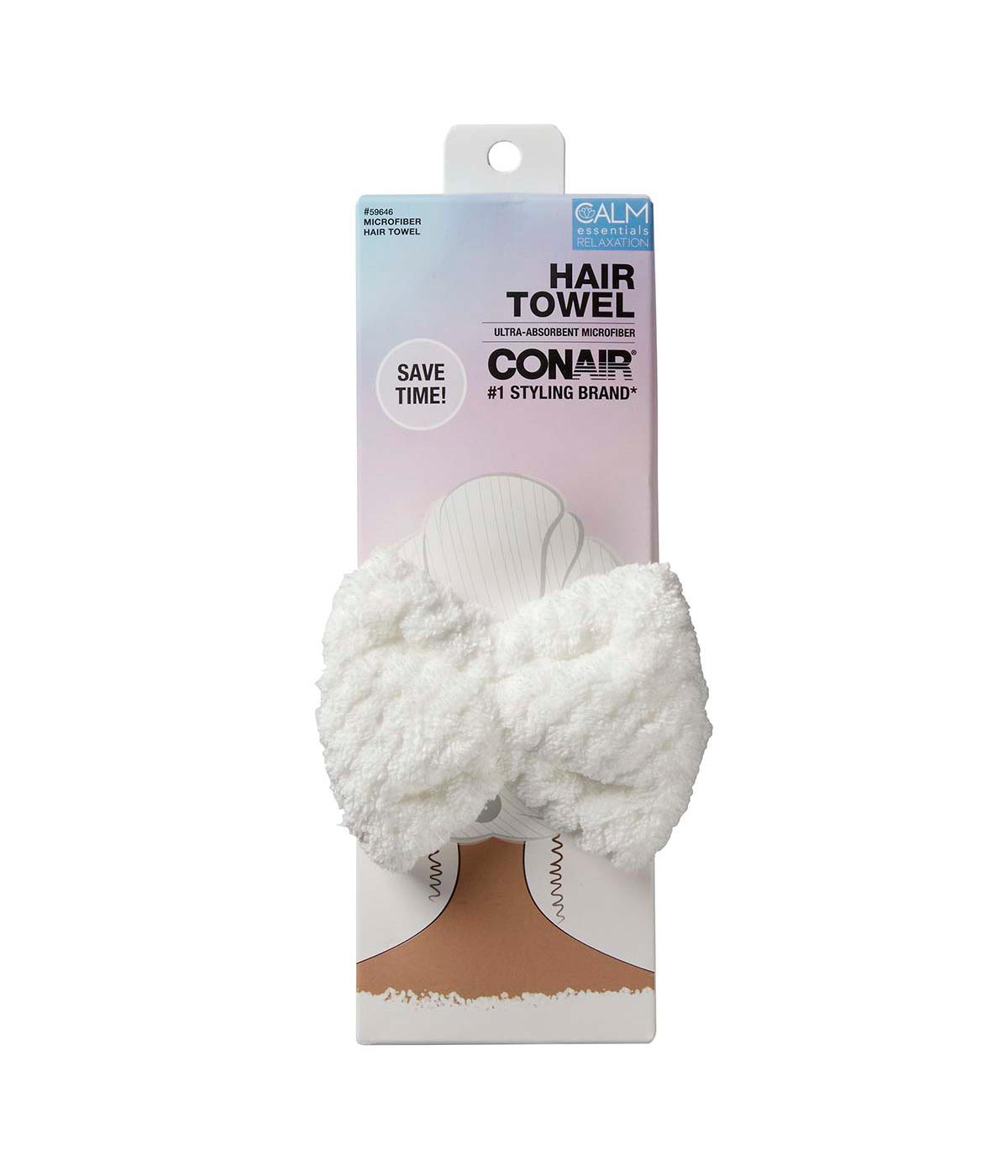 Conair Microfiber Hair Towel with Bow; image 1 of 2