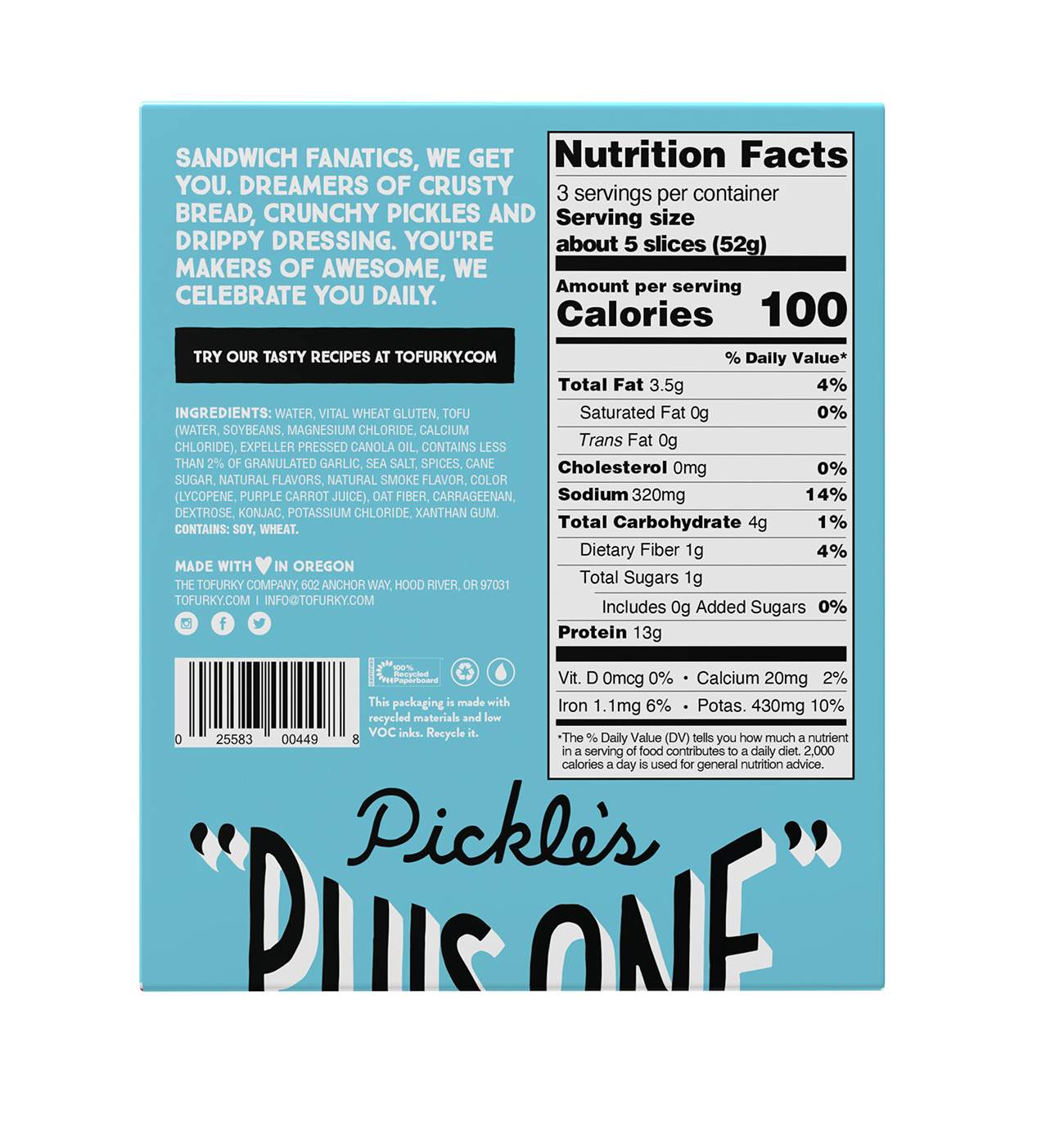 Tofurky Smoked Ham Style Plant-Based Deli Slices; image 2 of 2