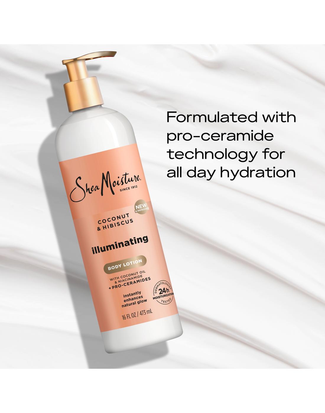 Shea Moisture Illuminating Body Lotion - Coconut & Hibiscus; image 5 of 8