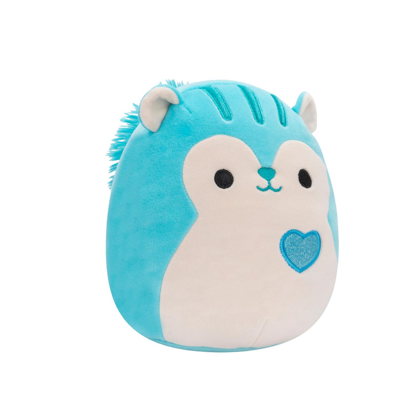 Squishmallows Blue Squirrel Valentine's Plush; image 2 of 4