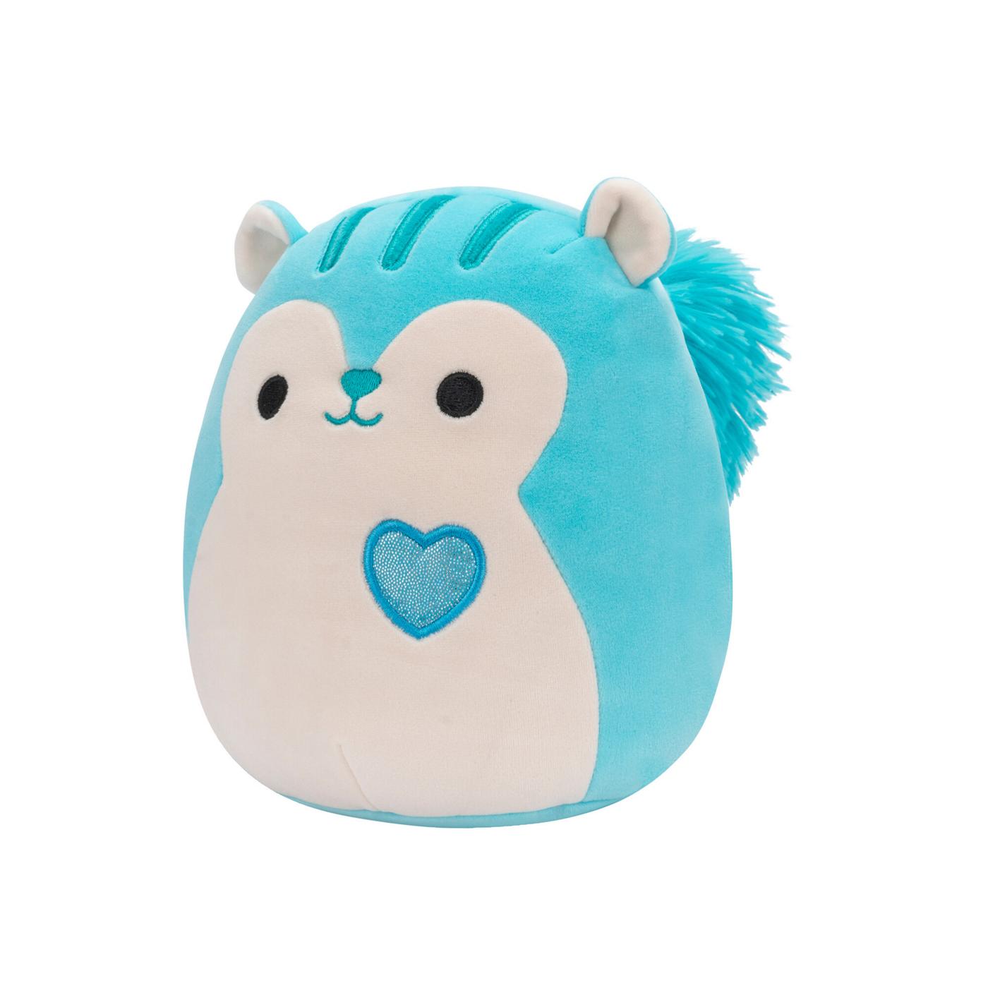 Squishmallows Blue Squirrel Valentine's Plush; image 4 of 4