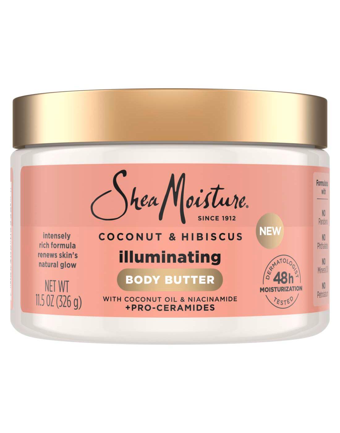 Shea Moisture Illuminating Body Butter - Coconut & Hibiscus; image 1 of 7