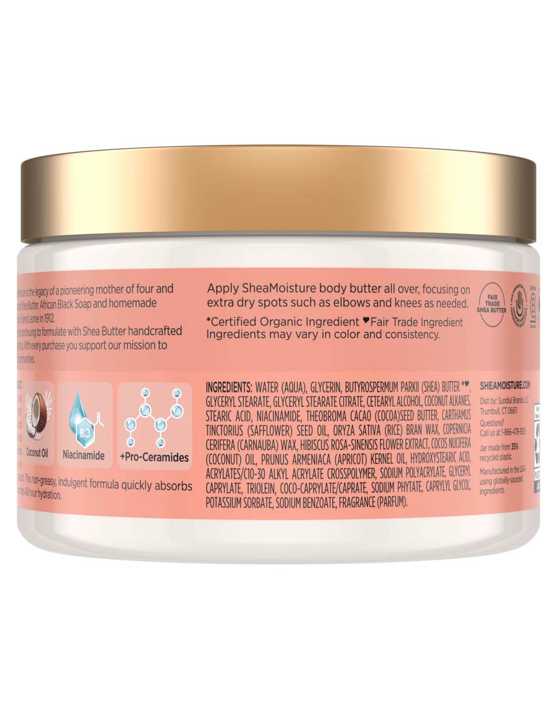 Shea Moisture Illuminating Body Butter - Coconut & Hibiscus; image 7 of 7