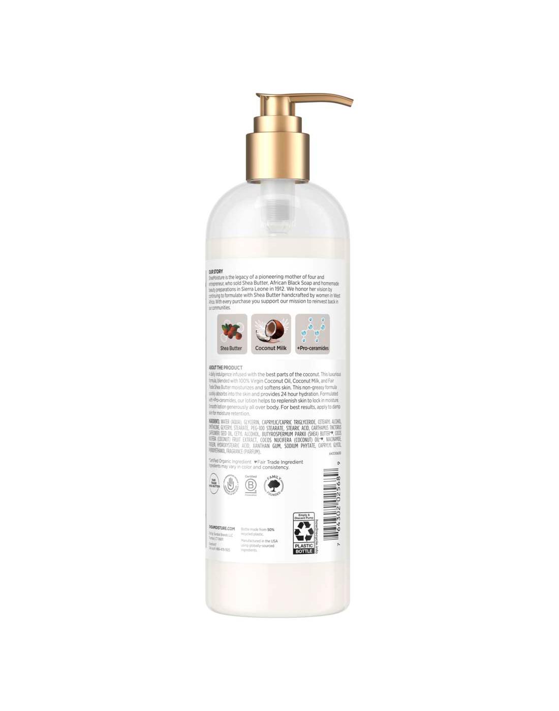 Shea Moisture 100% Virgin Coconut Oil Daily Hydration Body Lotion; image 7 of 7