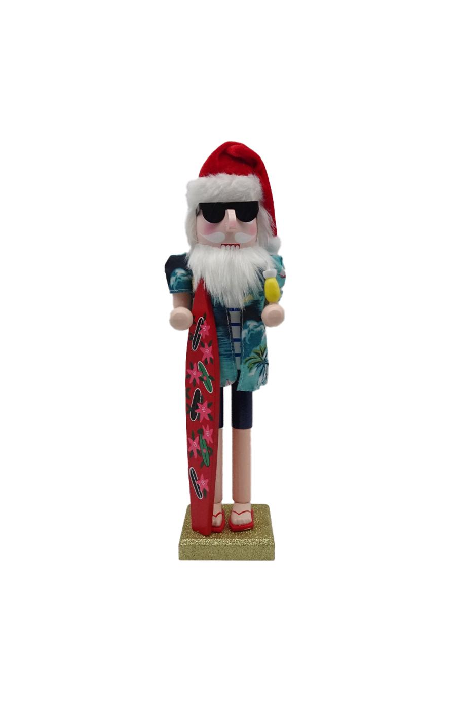 Destination Holiday Surfer Santa Christmas Nutcracker; image 1 of 2