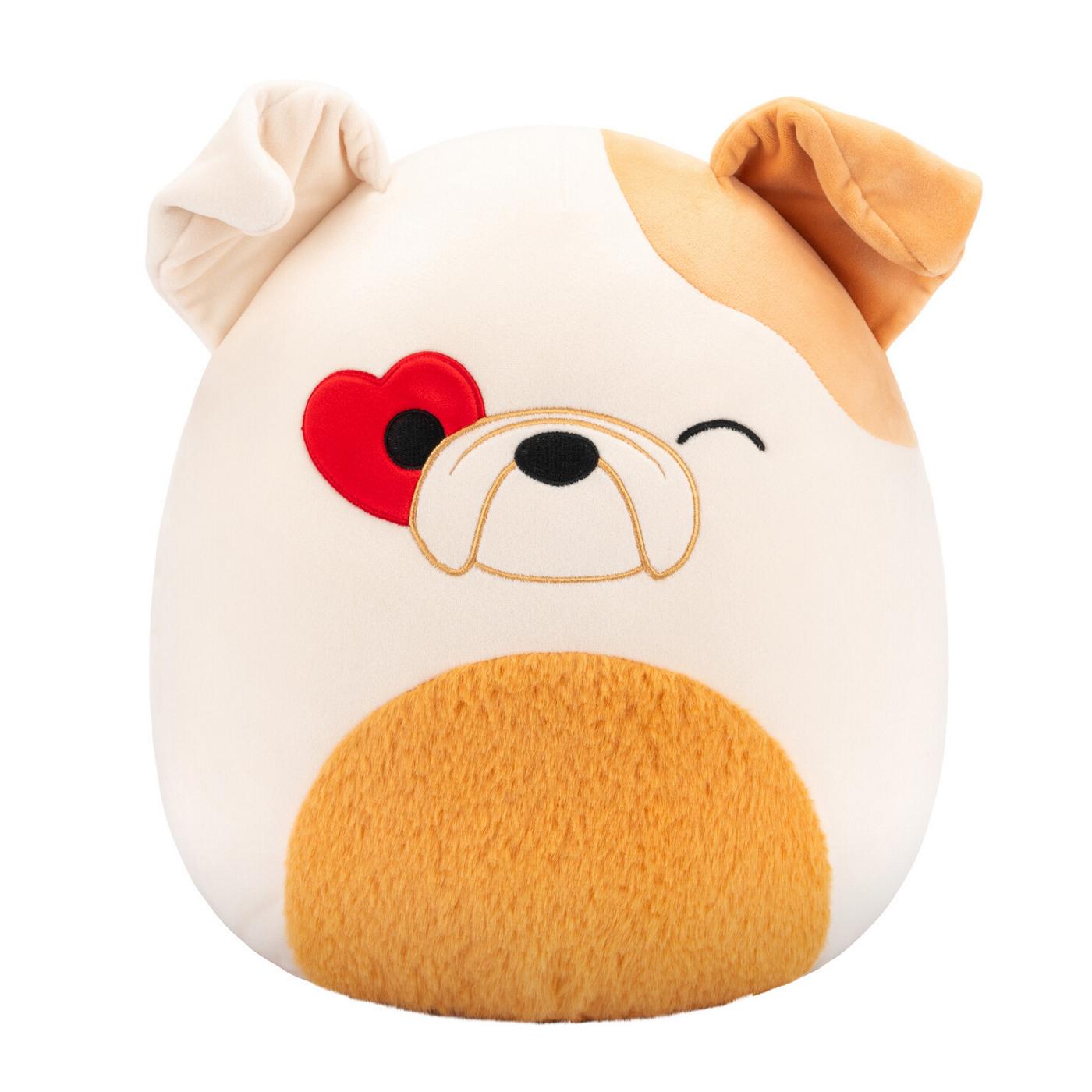 Squishmallows Bulldog Valentine's Plush; image 1 of 3