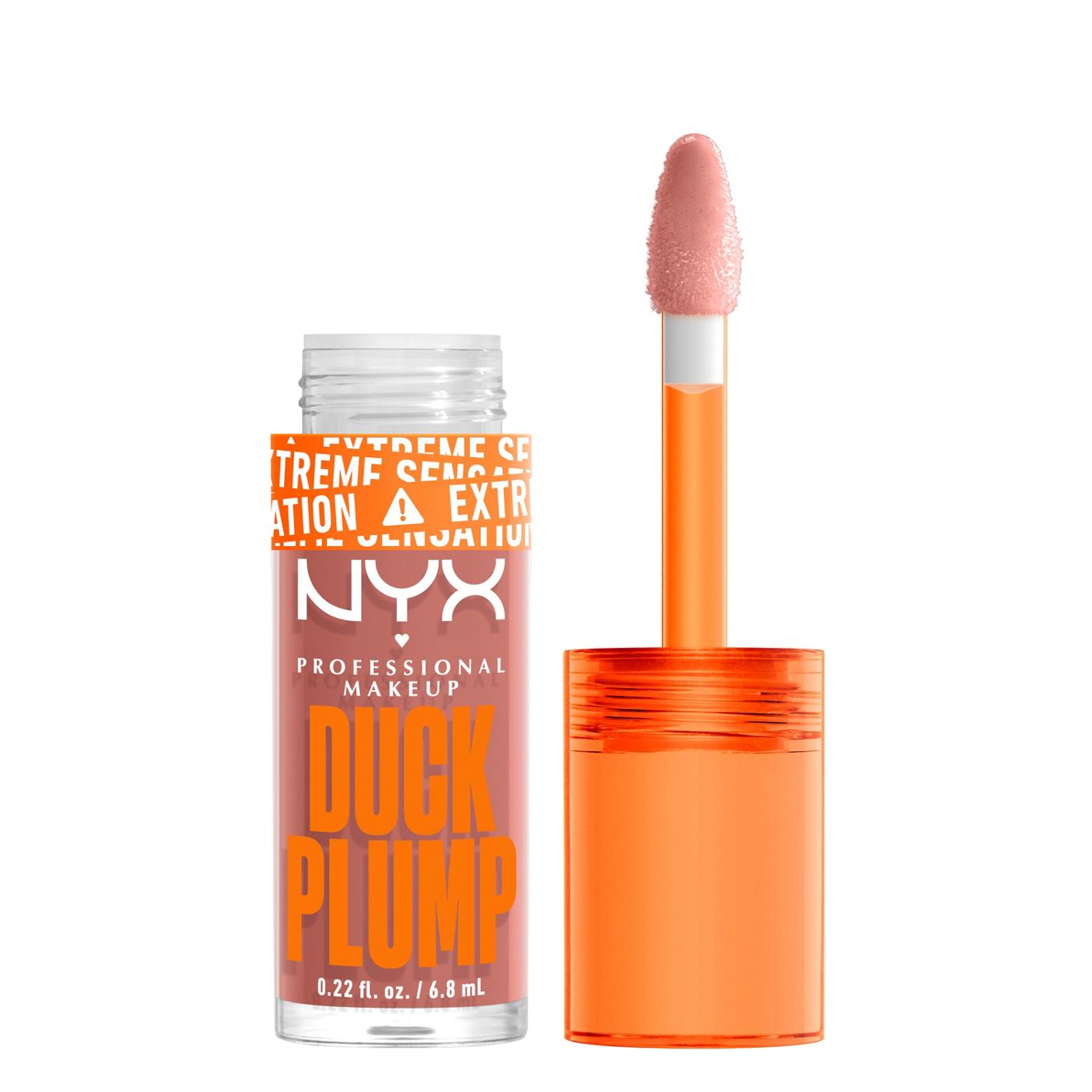 NYX Duck Plump Lip Glass - Bangin Bare; image 3 of 4