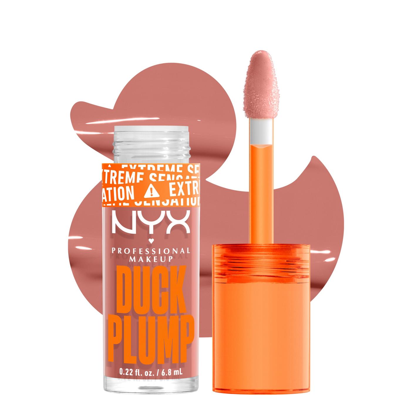 NYX Duck Plump Lip Glass - Bangin Bare; image 4 of 4