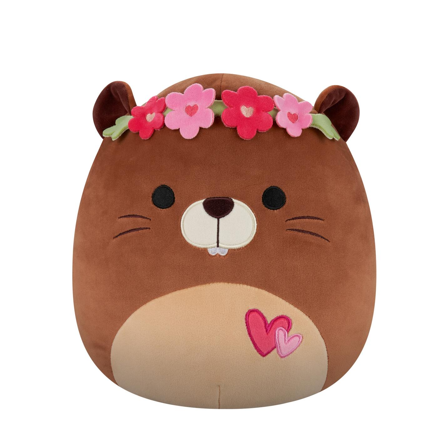 Squishmallows Beaver Valentine's Plush; image 1 of 3