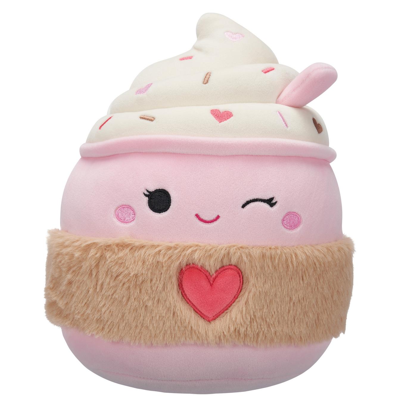 Squishmallows Pink Drink Valentine's Plush; image 1 of 4